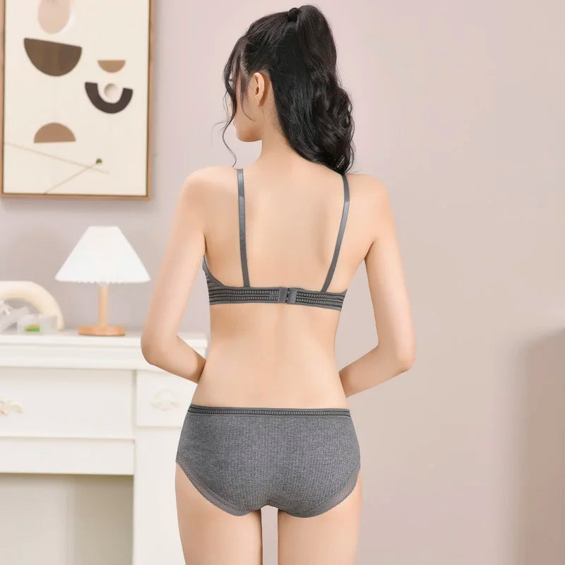 Push-Up Bras For Women Non-wire Brassiere V-neck Underwear 3/4 Cup Padded Lingerie Female Comfort Intimates
