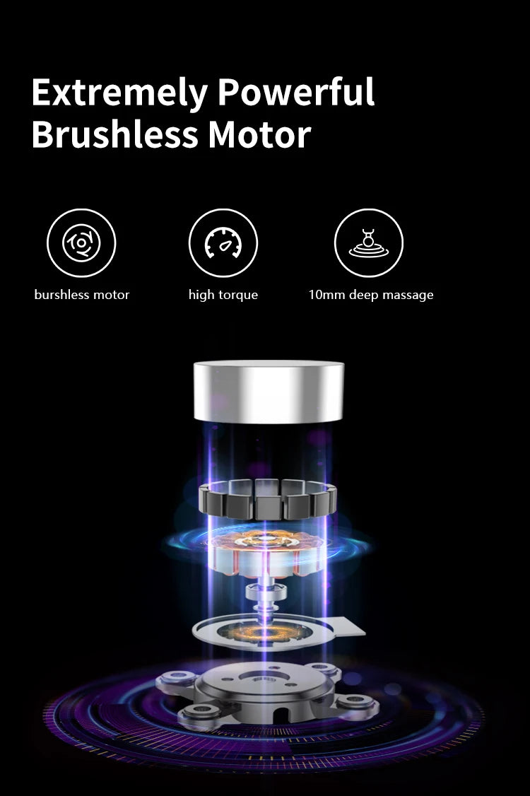 Beoka professional sport massagers private label portable cordless smart mini deep tissue muscle massage gun