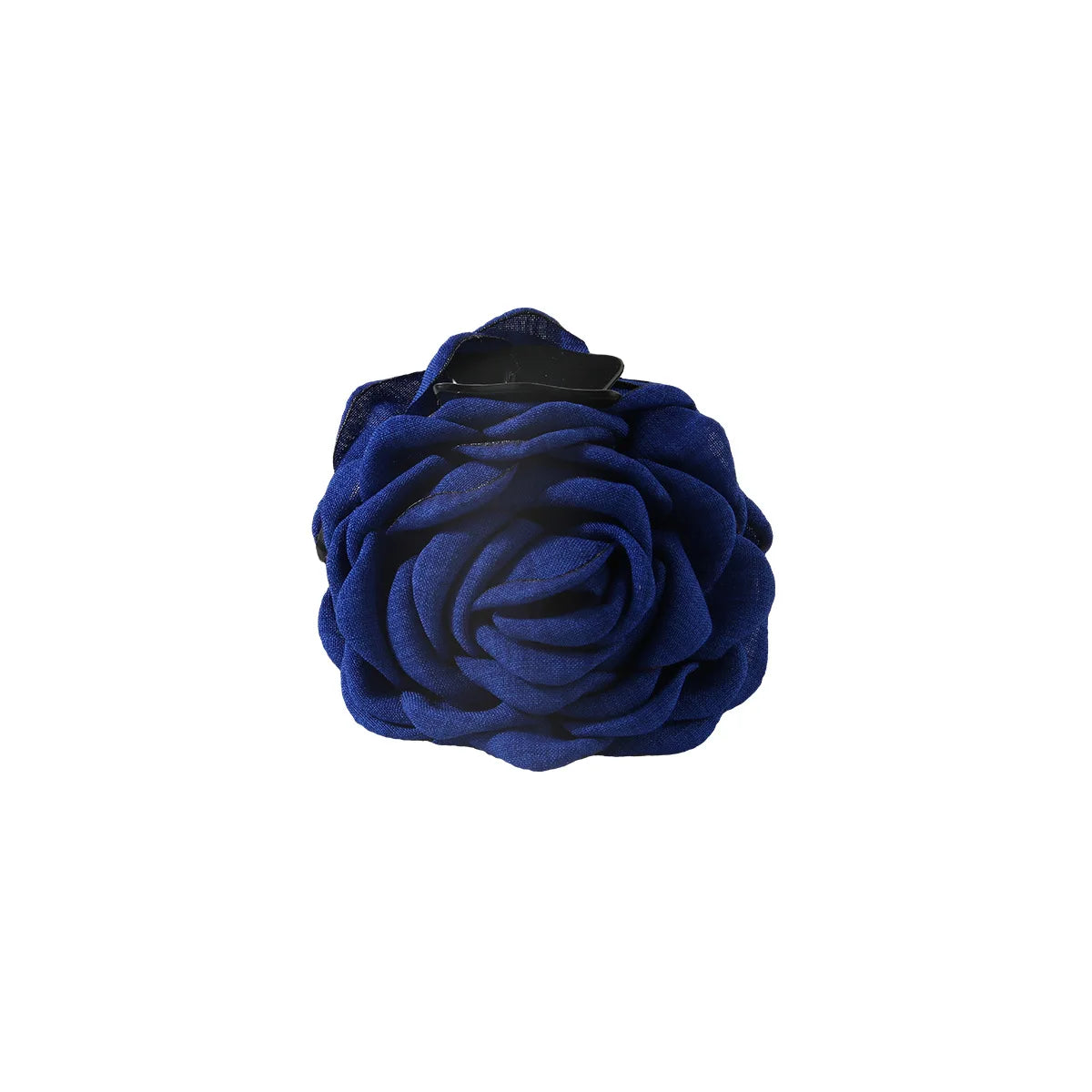 New French Camellia Flower Solid Color Satin Hair Claw Clip for Girls Elegant and Romantic Hairpin Clip Hair Accessories
