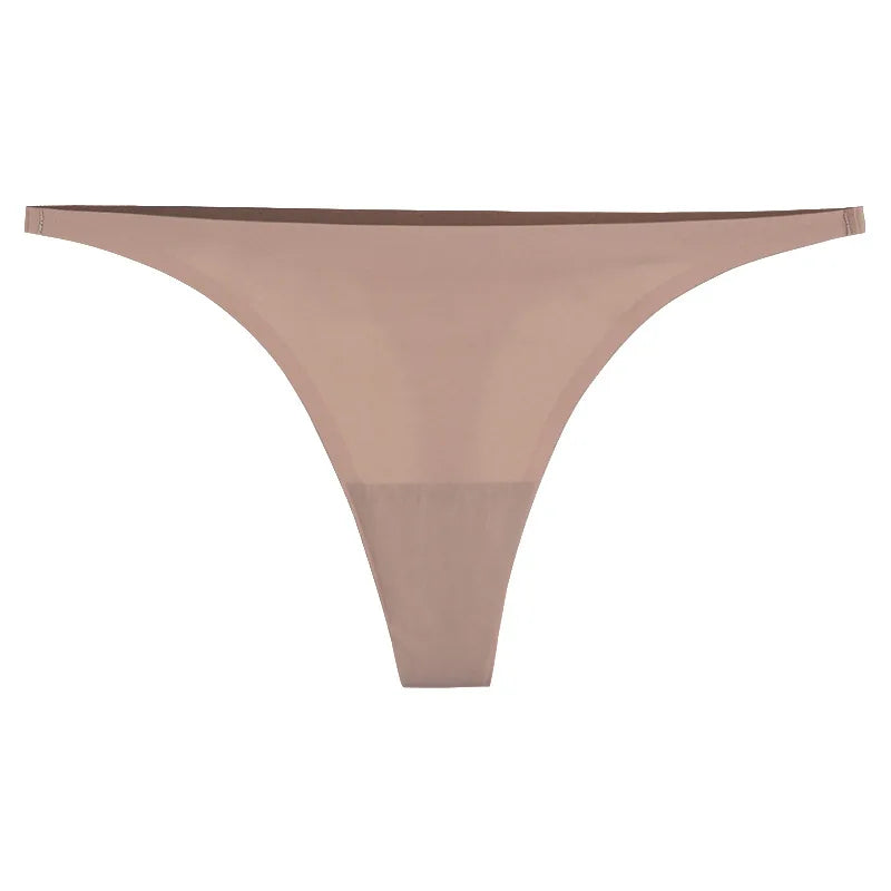 Seamless Panties Women Ice Silk Thongs Fashion Female Underwear Sexy Lingerie Sports Comfort G-Strings Invisible Pantys