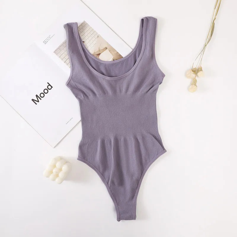 Bodysuit Bodyshaper Women Tummy Control Shapewear Slimming Underwear Girls U Back Tops Sexy Thongs Female Seamless Jumpsuit