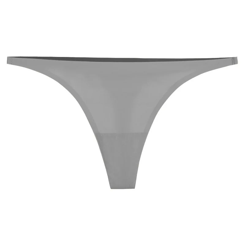 Seamless Panties Women Ice Silk Thongs Fashion Female Underwear Sexy Lingerie Sports Comfort G-Strings Invisible Pantys
