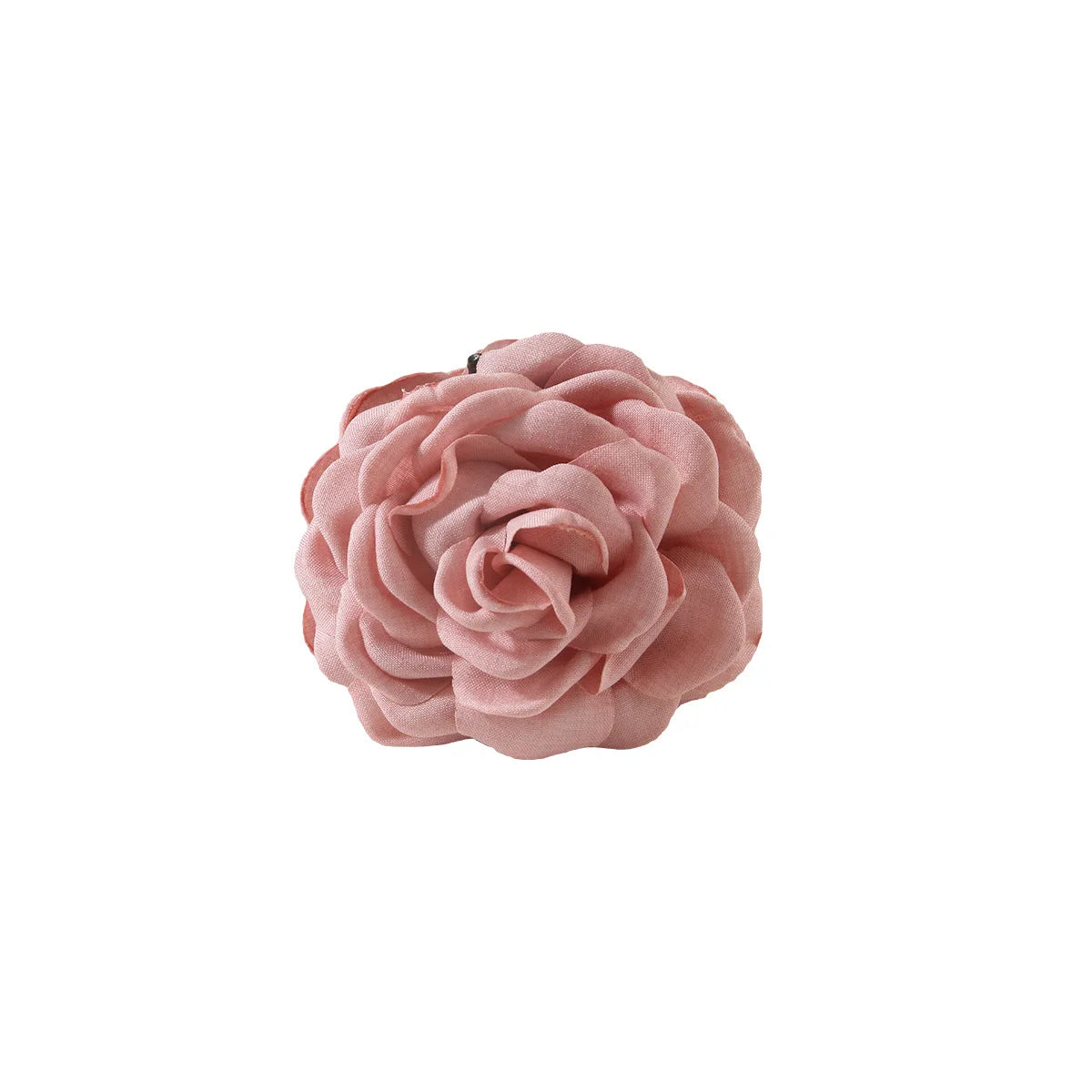 New French Camellia Flower Solid Color Satin Hair Claw Clip for Girls Elegant and Romantic Hairpin Clip Hair Accessories