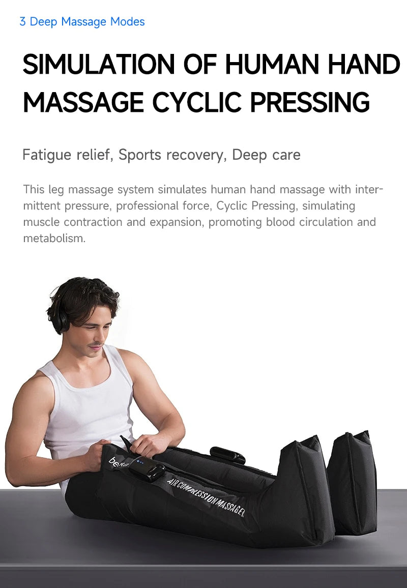 Beoka air Compressor Massage Leg for Circulation and Relaxation Massage Legs Circulation Leg Compression Boots Therapy Massager