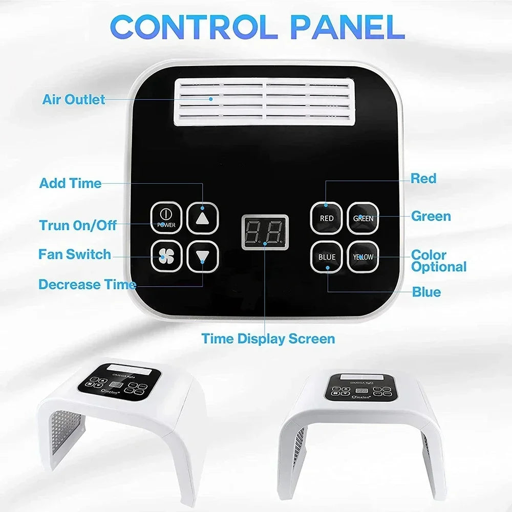 7 Color LED Photon Machine Threapy Face&Body Mask Machine Salon Home Use Rejuvenation Acne SPA Home Use Skin Care anti-wrinkle