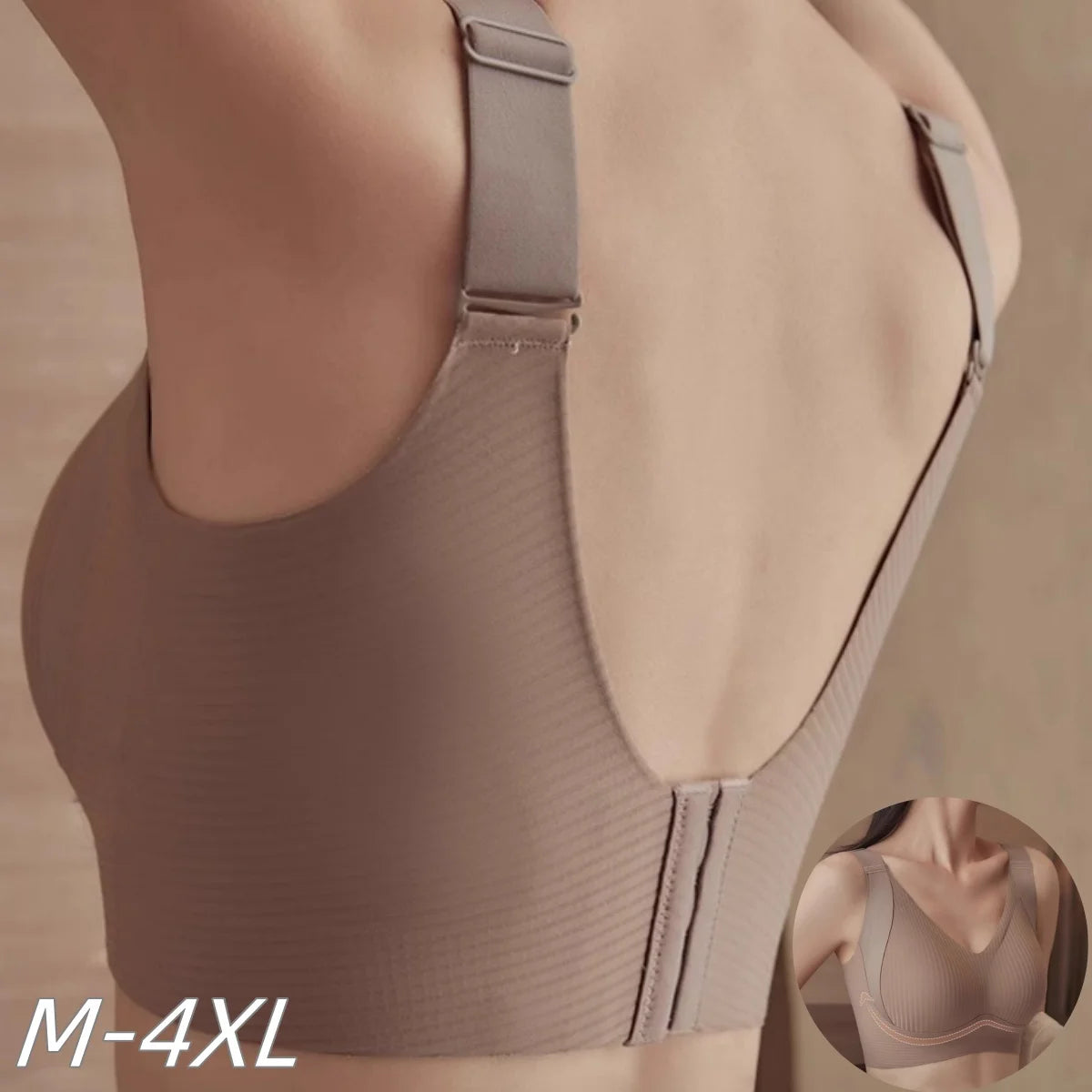 3Pcs/Set Push Up Bras For Women Non-wire Bra Seamless Underwear Adjust Straps B Cup Bralette Sexy Lingerie M-4XL Intimates