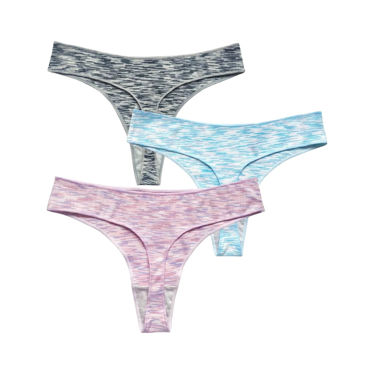 3Pcs/Set Women Panties Low Rise G-string Seamless Underwear Female Underpants Comfort Panties Sexy Lingerie S-XL Thongs