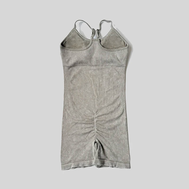 New Seamless One Piece Short Jumpsuit Yoga Clothes Sportswear Women's Gym Push Up Workout Fitness Sports Bodysuit Yoga Suit
