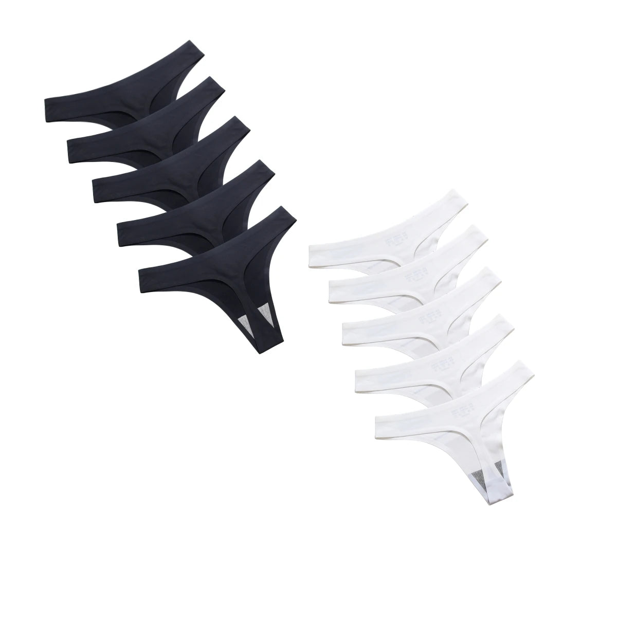 10Pcs/Set Panties G-string Women Seamless Ice Silk Underwear Female Bikini Lingerie Soft Sports Thongs Low Waist Pantys