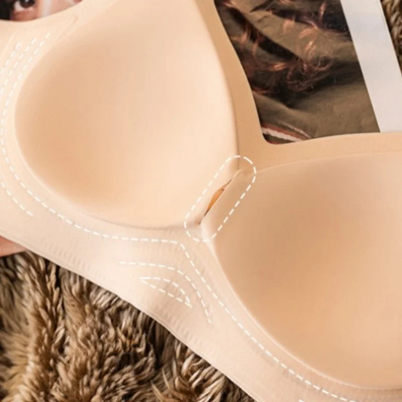 Push-Up Seamless Bra For Women Comfort Padded Bra Non-wire Underwear Adjust Wide Straps Sexy Lingerie Female Intimates M-3XL