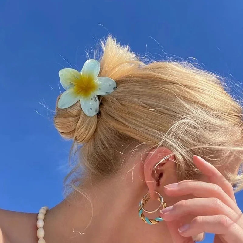 Fashion Flower Hair Clips For Women Bohemia Large Hair Claw Clamp Hairpins Barrettes Girls Beach Hair Accessories Headwear Gifts