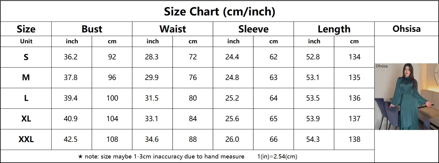 2025 Solid Color Satin Modest Dress Strap Waist Casual Muslim Dress Women Luxury Evening Abaya Dress