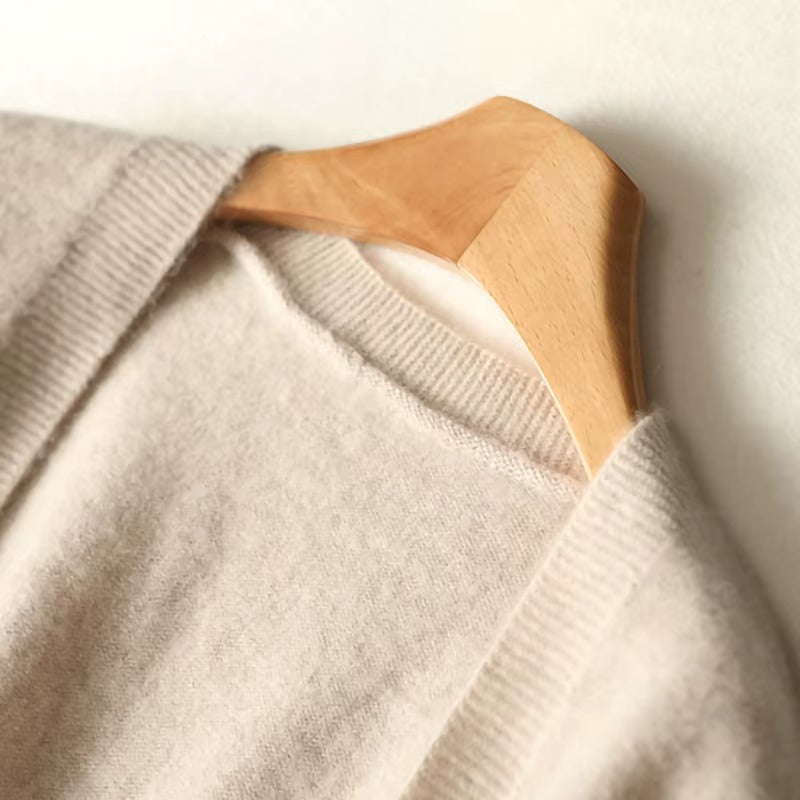 Autumn Winter Long Woolen Knitwear Sweater Custom Real Wool Knit Cardigans for Women