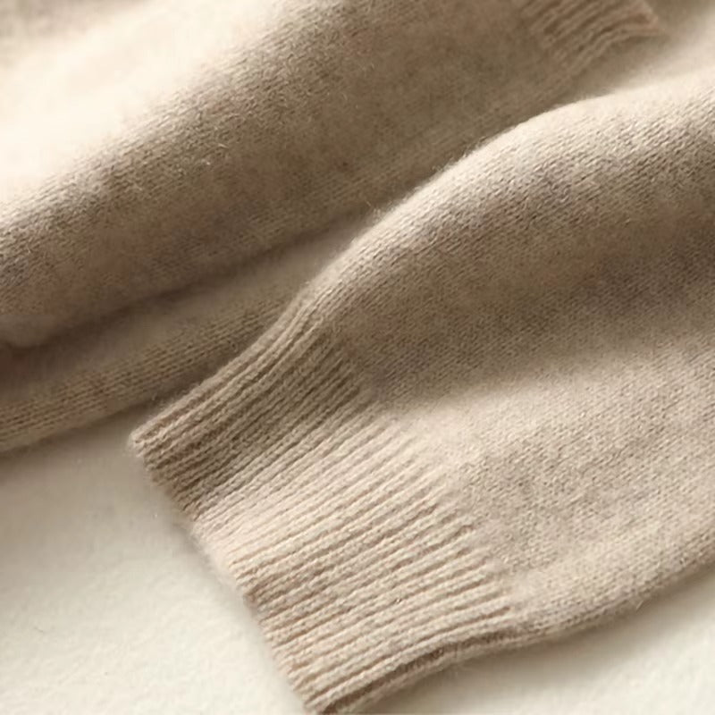 Autumn Winter Long Woolen Knitwear Sweater Custom Real Wool Knit Cardigans for Women