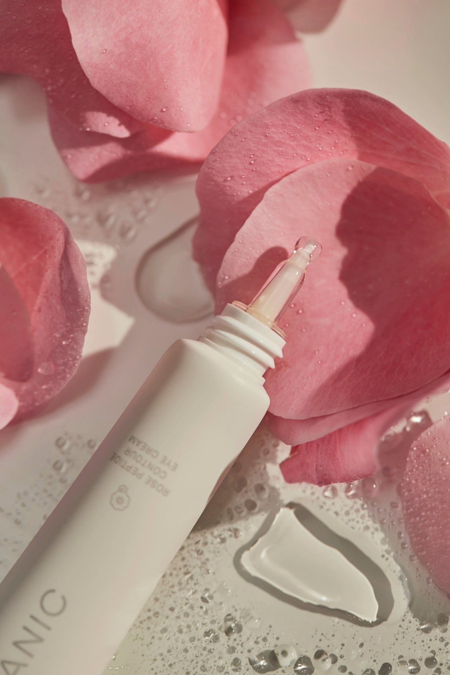 Korean Natural Organic Rose Peptide Eye Cream for Anti Wrinkle and Firming Hydrating Brightening Dark Circle Treatment