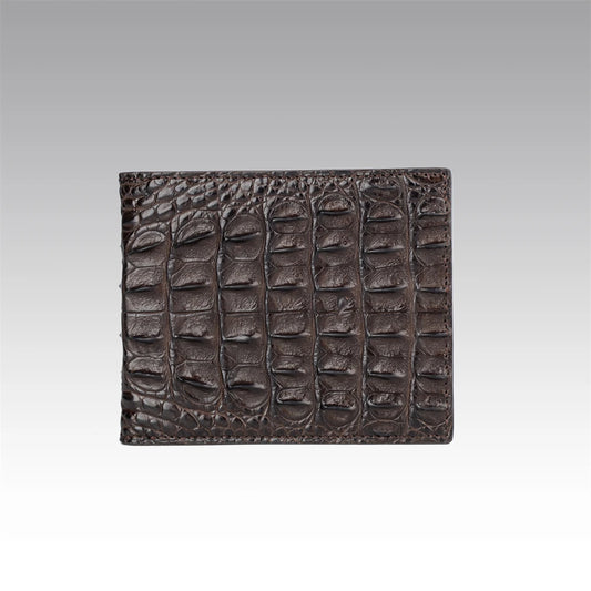 Custom Classic Luxury Genuine Real Crocodile Skin Leather Wallet ID Cards Slots Gift for Men Short Bifold Wallets Customized