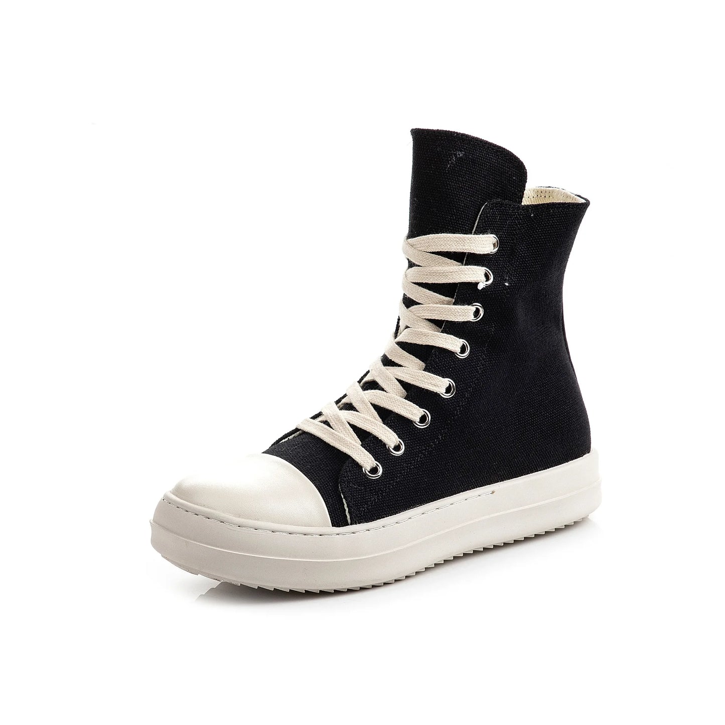 Unisex  Durable Zapatoa Dama  Canvas Platform Lace up Outdoor Footwear High Top Canvas Sneakers Women's Casual Shoes 2025