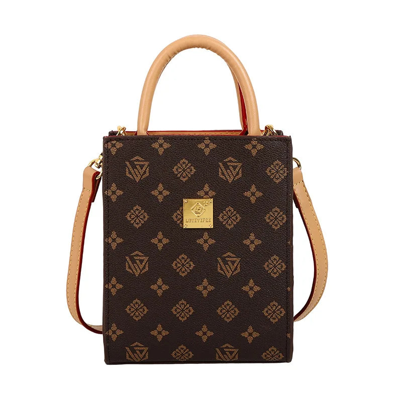 2025 Trend Handbag - Designer's Luxurious Square Shoulder Bag. Polyester-lined Ladies' Bag.