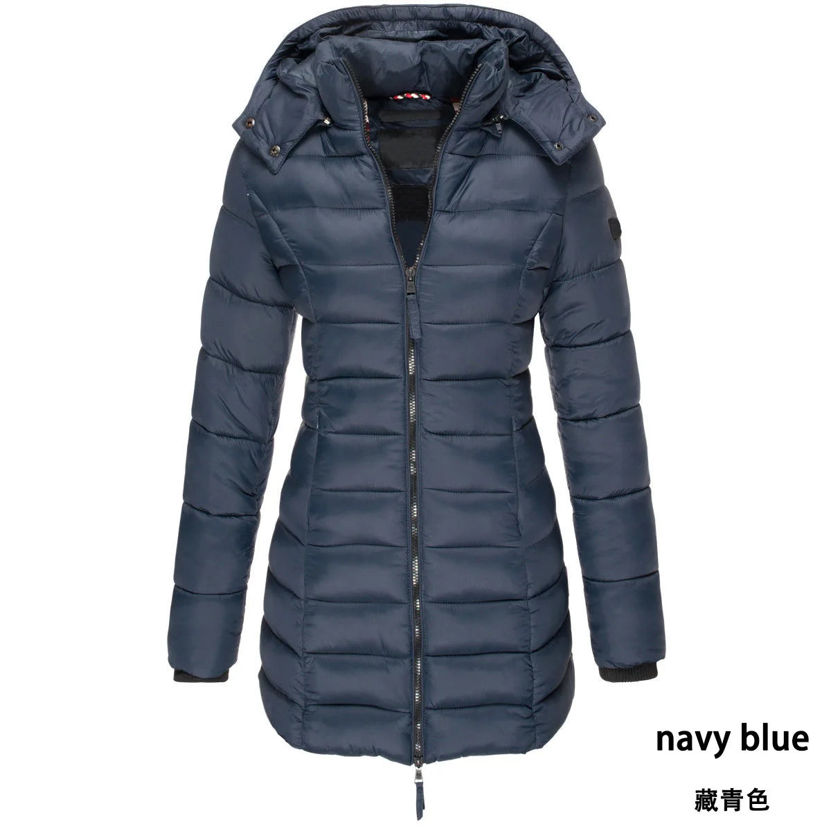 New Winter Women'S Cotton-Padded Jacket Women'S Mid-Length Slim Cotton Jacket Warm Down Jacket