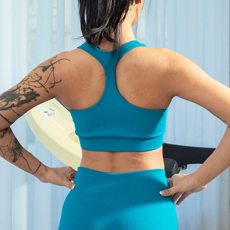 Sports Bra Crop Top Zipper Fitness Women Sportswear Sport Top Bras For Fitness Gym Female Running Push Up Yoga Workout Bra