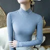 Women's High Neck Long Sleeve Sweet Elegant Thick Basic Tops