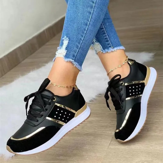 New Spring Design Running Shoes Fashion Woman Casual Platform Shoes