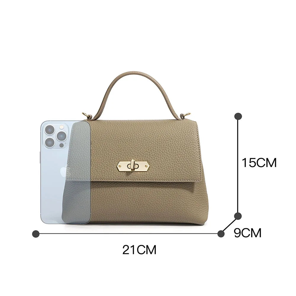 2025 Fashion Simple Female Handbag Designers Women Shoulder Bags Quality Cowhide Leather Crossbody Bags for Woman
