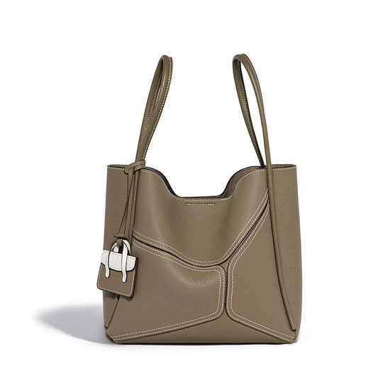 Manufacturer Real Cowhide Leather Woman Tote Bag Large Capacity Shoulder Bags Women Crossbody Handbags