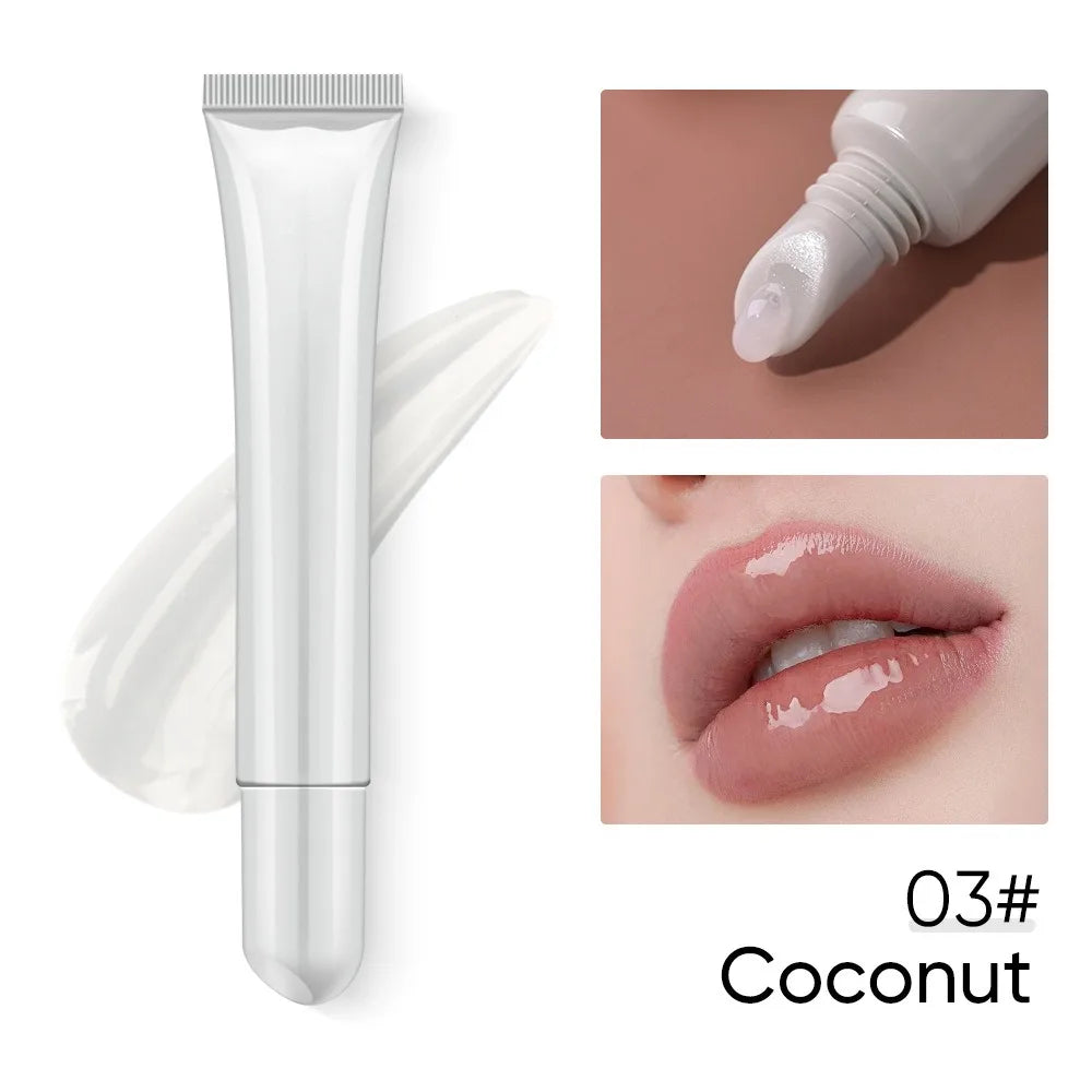 Hydrating Moisturizing Lip Balm With Vitamin E Vegan Glossy Peptide Lip Oil