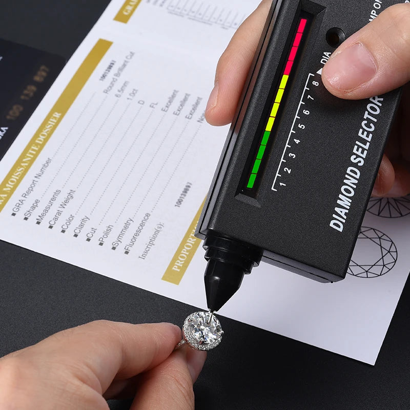 Three Stone Moissanite Ring for Women 925 Sterling Silver 18K Gold Double Round Solitaire Diamond Gemstone halo Wedding Jewelry