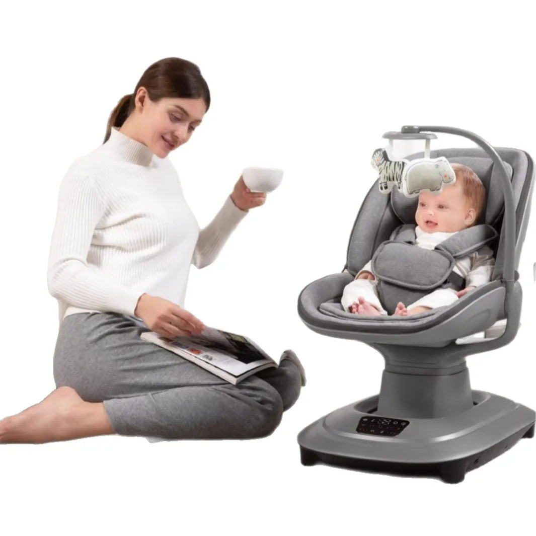 Swing Chair Automatic Adjustable Rocker Electric Baby Rocking Chair Baby Electric Swing Chair With Music and Bluetooth