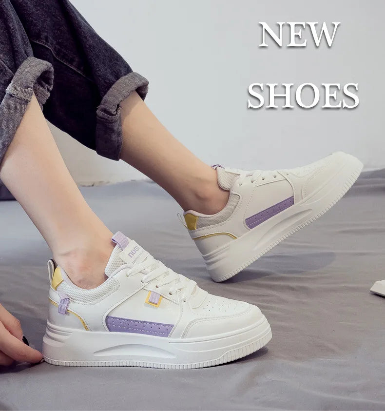 Famous Brands Designer Chaussures Pour Femme White Luxury 2025 New Arrival PU Women's Fashion Sneakers