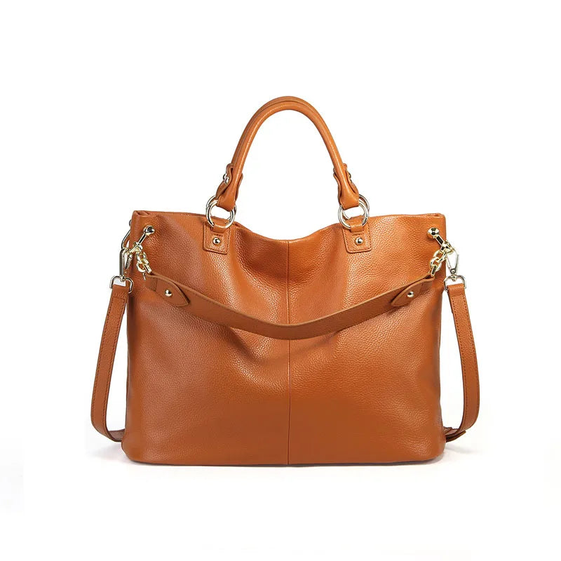 2026 Designer Purses Handbags for Women Full Grain Leather Large Tote Shoulder Bag Real Leather Fashionable for Summer Autumn