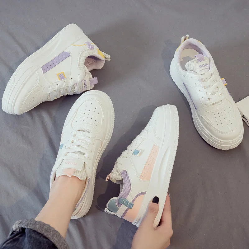 Famous Brands Designer Chaussures Pour Femme White Luxury 2025 New Arrival PU Women's Fashion Sneakers