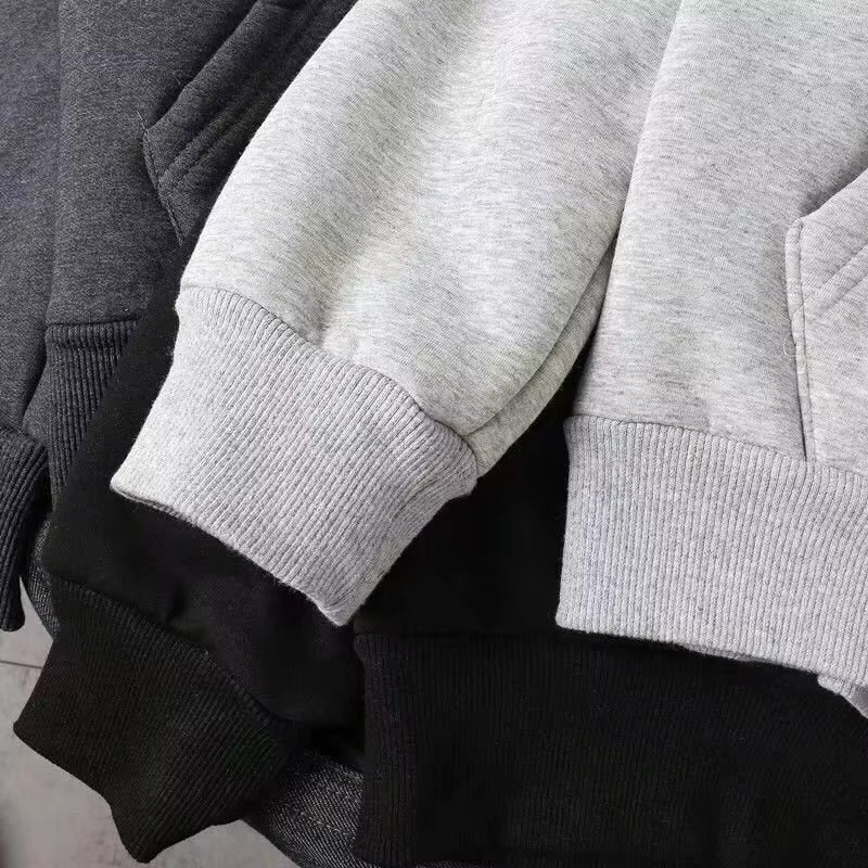 New Fashion Women's Long-Sleeve Cardigan Hoodie with Front and Back Logo Zipper Sweatshirt with Pockets for Autumn Casual Wear