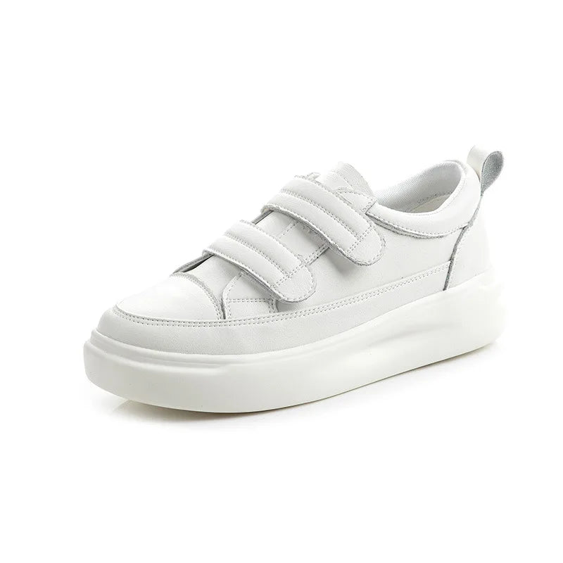 New Hot Selling All-match Thick-soled Genuine Leather Velcro Casual Flat Shoes