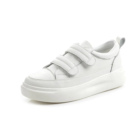 New Hot Selling All-match Thick-soled Genuine Leather Velcro Casual Flat Shoes