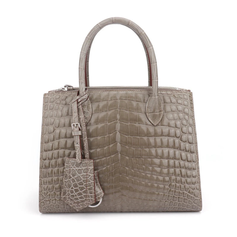 2025 Designer Classic Genuine Alligator Crocodile Leather Woman Handbags Crossbody Tote Hand Bags for Women