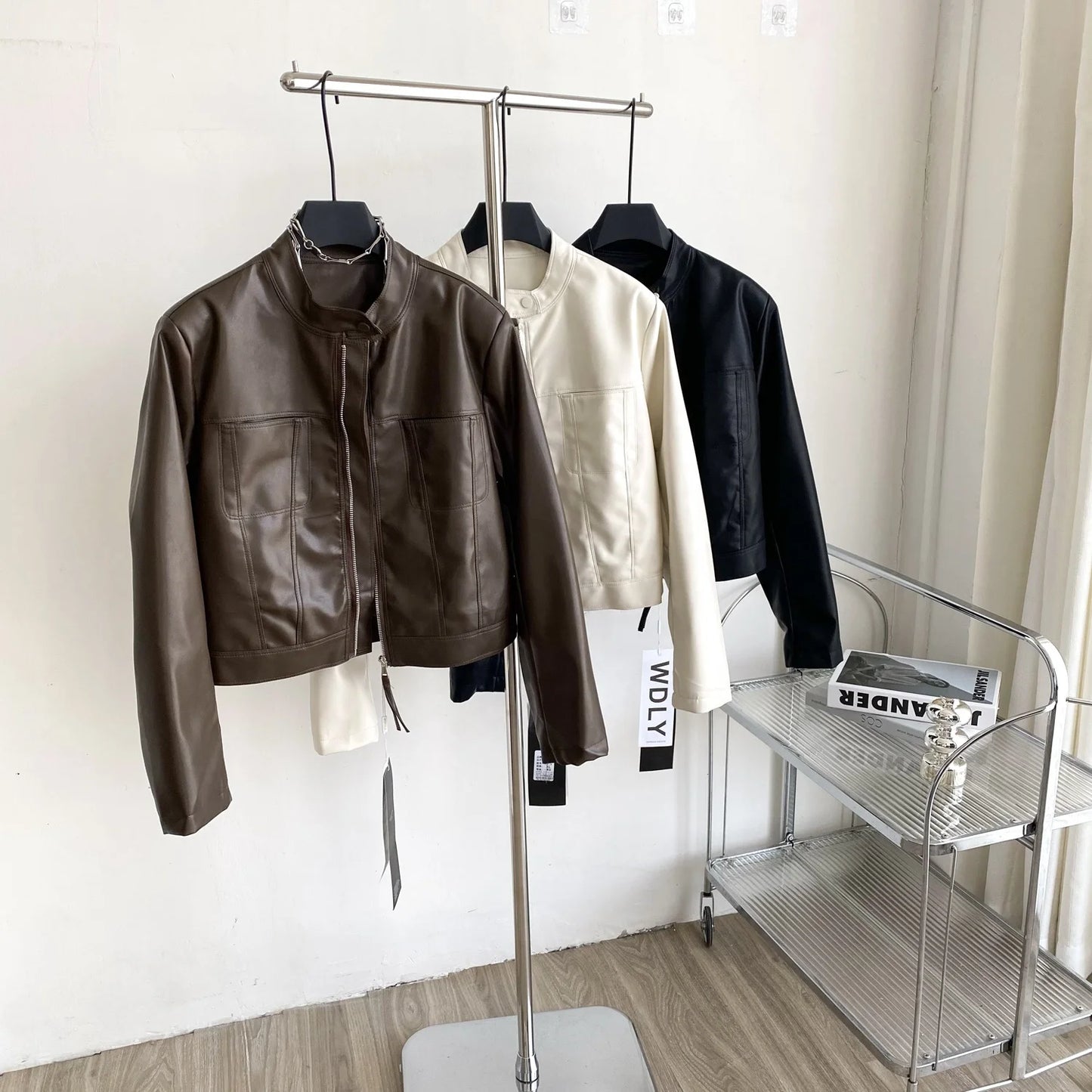 2025 Article Women's Leather Jacket  Winter Heated Fashion Jackets