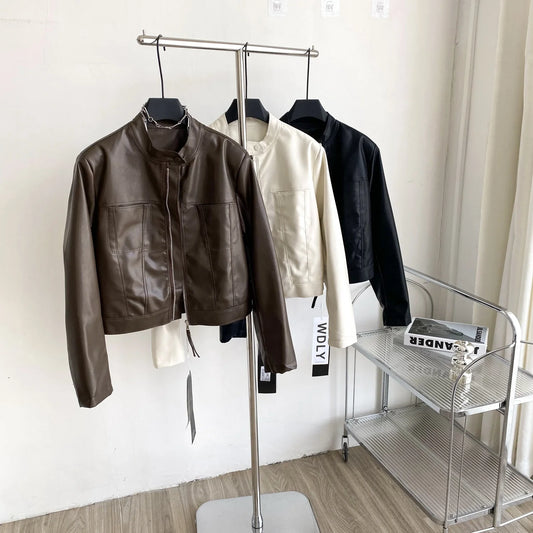 2025 Article Women's Leather Jacket  Winter Heated Fashion Jackets
