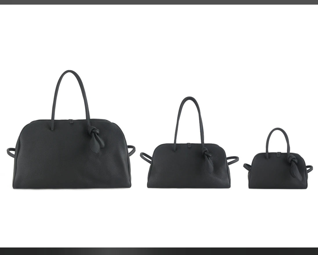 2025 New High End Style and Fashionable Knotting  Bag Lychee Pattern  Handbag