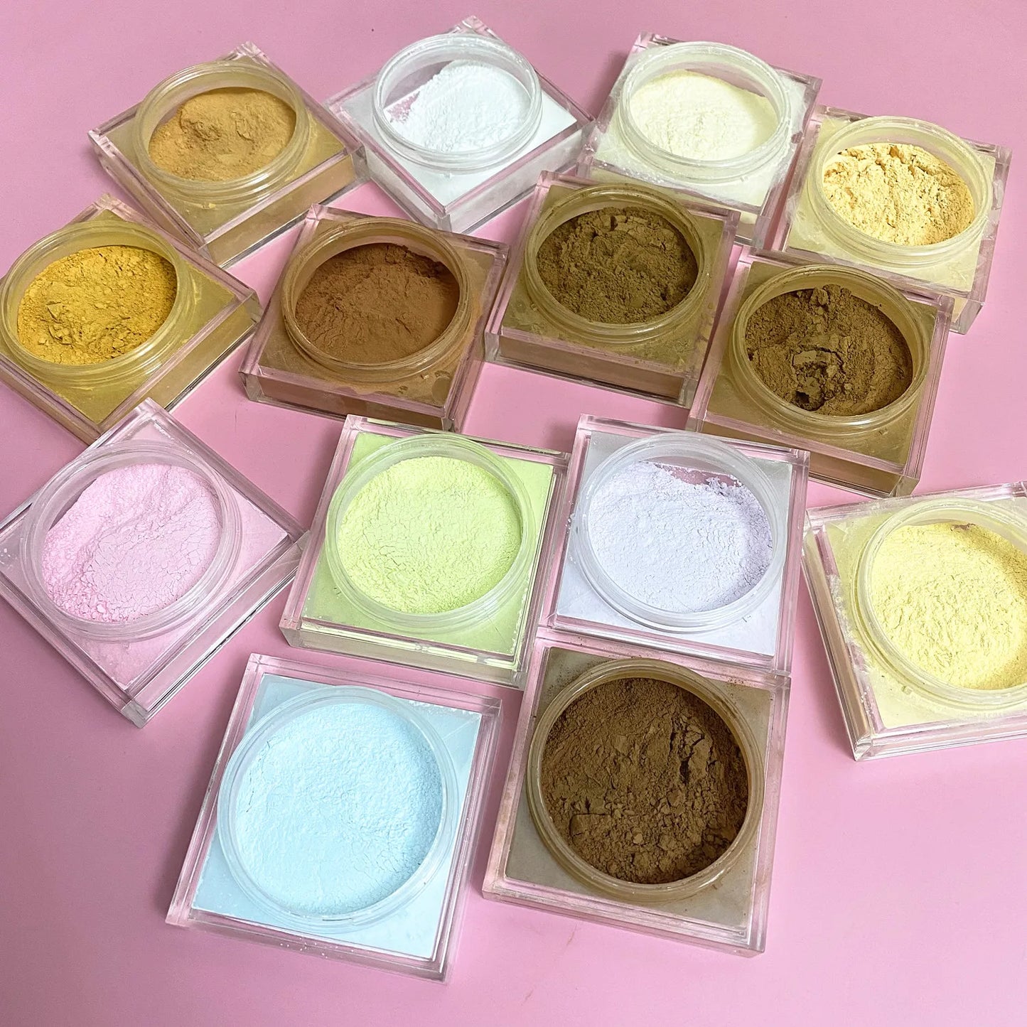New Arrival 14 Colors Make Your Own Brand Waterproof Private Label Face Makeup Loose Translucent Setting Loose Powder