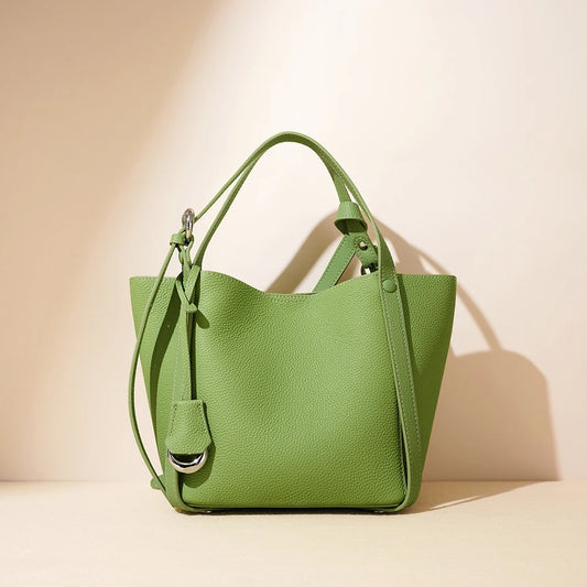 Women Luxury  Top Grain Cowhide Leather Shoulder Bags Genuine Leather Women's Handbags Leather Bags for Girls