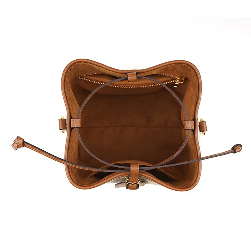 Luxury Women's Handbag New Design Large Capacity Structured Cowhide Bag Genuine Leather Fashion Handbags for Ladies