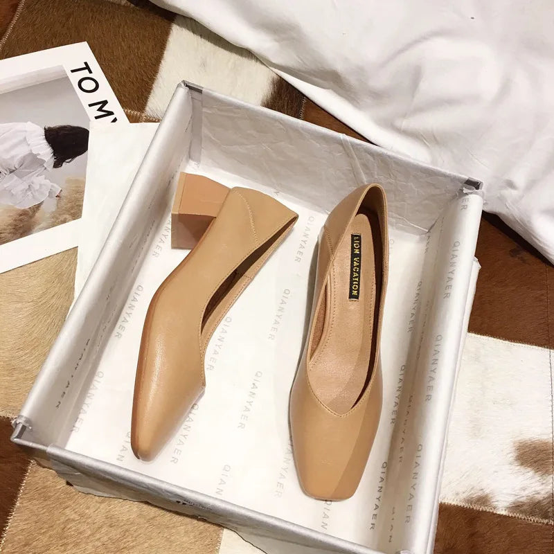 Formal  New Design Office Parliament Formal Women's High Heel Shoes Occupation Commuting Grace Block Chunky Heel Ladies
