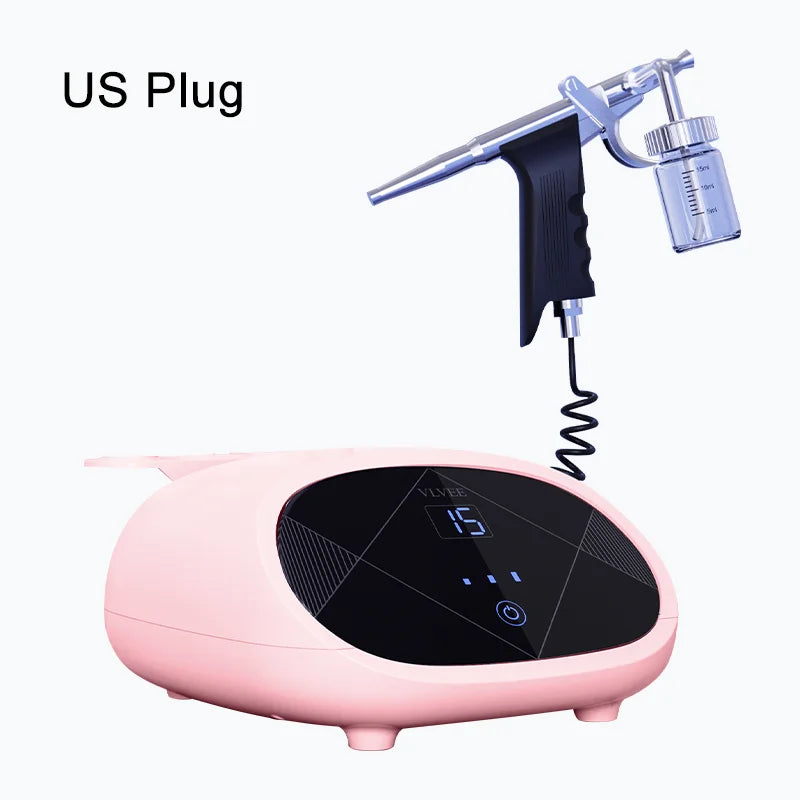 Newest Nano Spray Spa Steam Facial Airbrush Water Oxygen Air Brush High Pressure Moisturizing Facial Hydration Machine