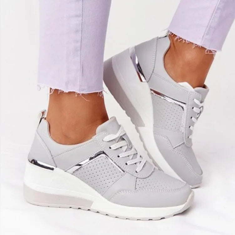 Hot Sale Girls Women's Walking Style Shoes Soft Sneakers Ladies Casual White Shoes
