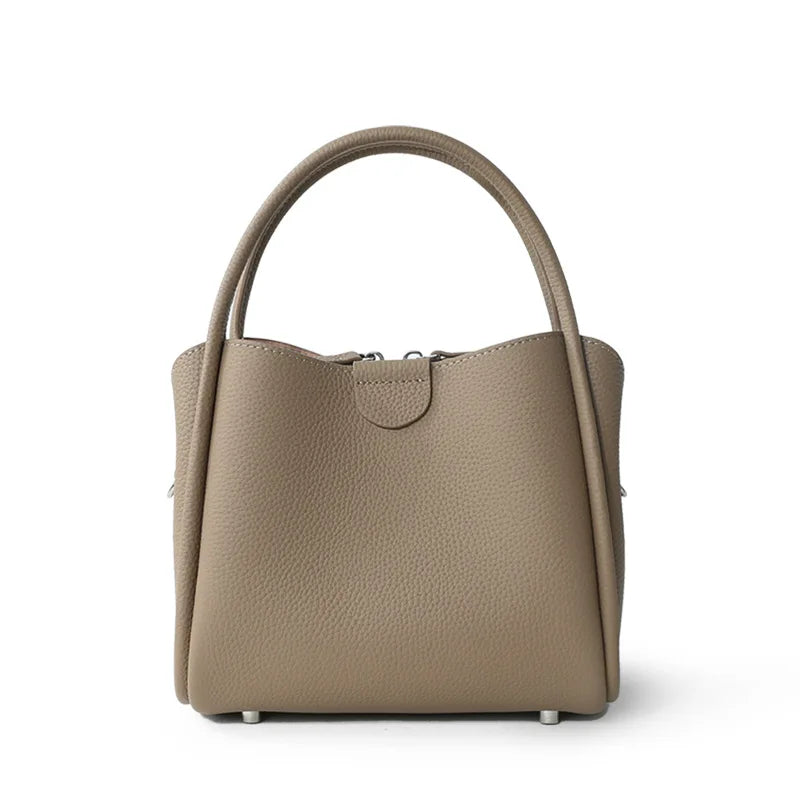 Women's Bag Full Grain Cowhide Handbag Luxury Genuine Leather Messenger Crossbody Shoulder Bag for Ladies