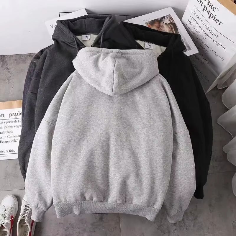 New Fashion Women's Long-Sleeve Cardigan Hoodie with Front and Back Logo Zipper Sweatshirt with Pockets for Autumn Casual Wear