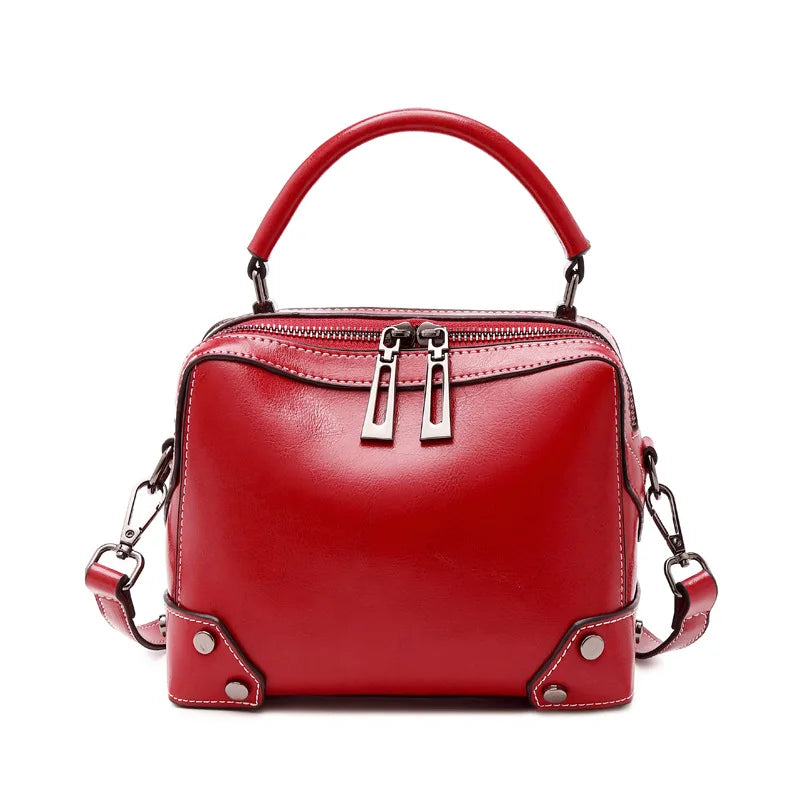 2025 Women's Luxury Genuine Leather Handbag Vintage Fashion Design Hot Selling for Summer and Winter Seasons Wholesale